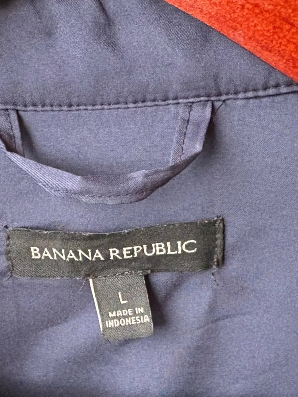 Banana Republic Navy Gray Plaid Heritage Shirt Jacket Shacket Size Large